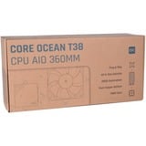 Alphacool Core Ocean T38 AIO 360, Vandkøling Sort