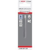 Bosch CYL-9 1 stk, Boremaskine Boremaskine, 5 mm, 70 mm, Blød keramisk vægsten, Blød sten, Blød vægsten, Uhærdet glas, Cylindrisk skaft, Rustfrit stål, Hvid