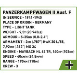 COBI Panzerkampfwagen II Ausf. F, Bygge legetøj 