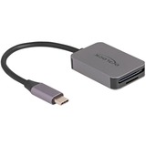 DeLOCK USB Type-C kortlæser til SD eller Micro SD hukommelseskort grå