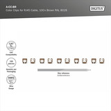 Digitus A-CC-BR, Kabel klip Brown