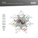 Digitus A-CC-BR, Kabel klip Brown