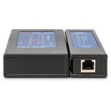 Digitus Ensidet kabeltester til RJ45 netværkskabler, Kabel Tester Sort