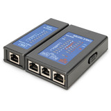 Digitus Ensidet kabeltester til RJ45 netværkskabler, Kabel Tester Sort