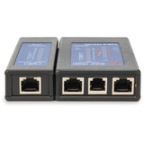 Digitus Ensidet kabeltester til RJ45 netværkskabler, Kabel Tester Sort