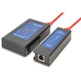 Digitus Ensidet kabeltester til RJ45 netværkskabler, Kabel Tester Sort