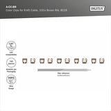 Digitus Farveclips til patchkabler, Kabel klip Brown