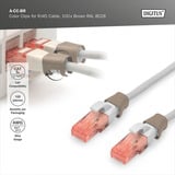 Digitus Farveclips til patchkabler, Kabel klip Brown