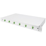 Digitus LWL-splejsebox, udstyret, 6x LC-APC DX, OS2, Splejse boks 