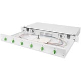 Digitus LWL-splejsebox, udstyret, 6x LC-APC DX, OS2, Splejse boks 