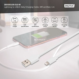 Digitus USB 2.0 data-/ladekabel USB-A > Lightning, MFI-certificeret Hvid
