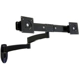 Ergotron 200 Series Dual Monitor Arm 55,9 cm (22") Sort Væg, Skærmbeslag Sort, 11,8 kg, 55,9 cm (22"), 75 x 75 mm, 100 x 100 mm, Sort