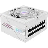 GIGABYTE AORUS ELITE P1000W ICE enhed til strømforsyning 1000 W 20+4 pin ATX ATX Hvid, PC strømforsyning Hvid, 1000 W, 100 - 240 V, 50/60 Hz, 15 - 6.5 A, Aktiv, 125 W