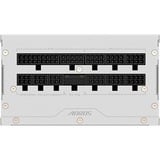 GIGABYTE AORUS ELITE P1000W ICE enhed til strømforsyning 1000 W 20+4 pin ATX ATX Hvid, PC strømforsyning Hvid, 1000 W, 100 - 240 V, 50/60 Hz, 15 - 6.5 A, Aktiv, 125 W