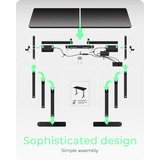 ICY BOX IB-EW122B-TT, Bord Sort