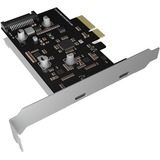 ICY BOX IB-PCI1902-C31 interface-kort/adapter Intern USB 3.2 Gen 2 (3.1 Gen 2), Controller PCIe, USB 3.2 Gen 2 (3.1 Gen 2), PCI 3.0, SATA 15-stik, Sort, Sølv, Kina