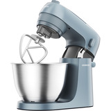 Kenwood KZM35.000GY foodprocessor 800 W 4 L Blå grå, 4 L, Blå, Dreje, Slå, Ælte, Mikse, Whisking, Rustfrit stål, Rustfrit stål