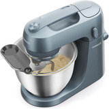 Kenwood KZM35.000GY foodprocessor 800 W 4 L Blå grå, 4 L, Blå, Dreje, Slå, Ælte, Mikse, Whisking, Rustfrit stål, Rustfrit stål