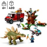 LEGO Jurassic World Dinosaurmissioner: Stegosaurus-opdagelse, Bygge legetøj Byggesæt, 6 År, Plast, 420 stk, 788 g