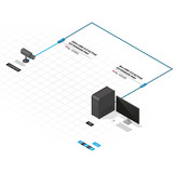 Lindy USB 3.0 aktiv forlænger Pro, Forlængerledning Sort/Blå