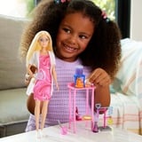 Mattel Barbie-forskerdukke og tilbehør med blond modedukke, laboratoriebord og farveskiftende tilbehør laboratoriebord og farveskiftende tilbehør, Mode dukke, Hunstik, 3 År, Dreng/Pige, 85 mm, 40 g