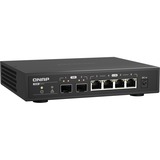 QNAP QSW-2104-2S netværksswitch Ikke administreret 2.5G Ethernet Sort Ikke administreret, 2.5G Ethernet