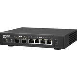 QNAP QSW-2104-2S netværksswitch Ikke administreret 2.5G Ethernet Sort Ikke administreret, 2.5G Ethernet