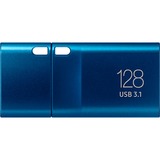 SAMSUNG MUF-128DA USB-nøgle 128 GB USB Type-C 3.2 Gen 1 (3.1 Gen 1) Blå, USB-stik Blå, 128 GB, USB Type-C, 3.2 Gen 1 (3.1 Gen 1), 400 MB/s, Hætte, Blå