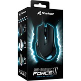 Sharkoon SHARK Force II mus Højre hånd USB Type-A Optisk 4200 dpi, Gaming mus Sort, Højre hånd, Optisk, USB Type-A, 4200 dpi, Sort