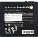 SilverStone SST-TR650R-GM, PC strømforsyning Sort