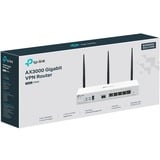 TP-Link FESTA FR365 trådløs router Gigabit Ethernet Dual-band (2.4GHz + 5GHz or 2.4GHz + 6GHz) Hvid Wi-Fi 6 (802.11ax), Dual-band (2.4GHz + 5GHz or 2.4GHz + 6GHz), Ethernet LAN, Hvid, Bordplade router