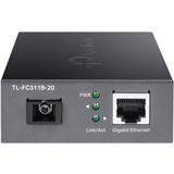 TP-Link TL-FC311B-20 netværksomformer til medie 1000 Mbit/s 1550 nm Enkeltilstand Sort, Audio/video sender 1000 Mbit/s, IEEE 802.3, IEEE 802.3ab, IEEE 802.3i, IEEE 802.3u, IEEE 802.3x, IEEE 802.3z, Gigabit Ethernet, 10,100,1000 Mbit/s, 1000 Mbit/s, SC
