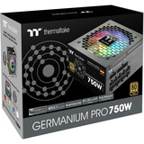 Thermaltake Germanium Pro RGB 750W, PC strømforsyning Sort