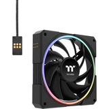 Thermaltake TS 120 EX RGB, Sag fan Sort