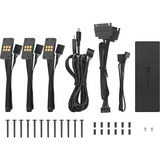 Thermaltake TS 120 EX RGB, Sag fan Sort