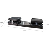 Unold 48755 raclette grill 8 person(er) 1300 W Sort Sort, 8 person(er), Plast, Sort, Rektangulær, Aluminium, 21 x 21 mm