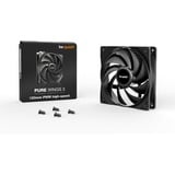 be quiet! Pure Wings 3 120mm PWM high-speed, Sag fan Sort