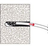 fischer Gasbetonplugg GB 14, Dyvel Lys grå