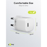 goobay USB-C hurtigoplader Nano, PD, GaN, 20 Watt Hvid