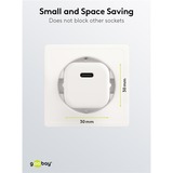 goobay USB-C hurtigoplader Nano, PD, GaN, 20 Watt Hvid