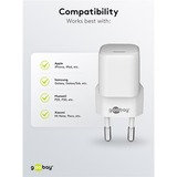 goobay USB-C hurtigoplader Nano, PD, GaN, 20 Watt Hvid