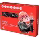 ADATA GAMMIX S70 Blade 4 TB M.2 PCI Express 4.0 NVMe 3D NAND, Solid state-drev Sort, 4 TB, M.2, 7400 MB/s