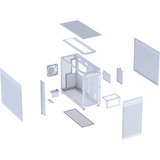 ASUS 90DC00V3-B39000, Towerkabinet Hvid