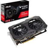 ASUS TUF Gaming Radeon RX 6500 XT OC Edition AMD 4 GB GDDR6, Grafikkort Radeon RX 6500 XT, 4 GB, GDDR6, 64 Bit, 7680 x 4320 pixel, PCI Express x16 4.0