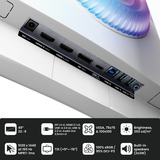 Arozzi Nova 49TUW165, Gaming Skærm Hvid