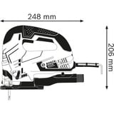 Bosch Elektrowerkzeuge puslespil 650 W 2,6 kg, Stiksav Blå/Sort, Flerfarvet, 9 cm, 2 cm, 1 cm, 6 m/s², 1,5 m/s²