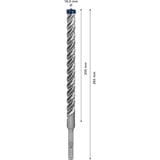 Bosch Expert SDS plus-7X Spiralbor 1 stk, Boremaskine Borehammer, Spiralbor, 1,6 cm, 265 mm, Hård beton, 20 cm