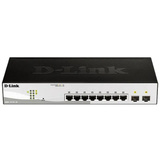 D-Link DGS-1210-10 Administreret L2 Gigabit Ethernet (10/100/1000) 1U Sort, Grå, Switch Administreret, L2, Gigabit Ethernet (10/100/1000), Fuld duplex, Stativ-montering, 1U