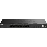 D-Link DGS-1530-28S/E netværksswitch Administreret L2 Sort Sort, Administreret, L2, Fuld duplex, Stativ-montering