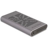 DeLOCK Eksternt USB 20 Gbps kabinet til 2 x M.2 NVMe PCIe SSD, Drev kabinet grå